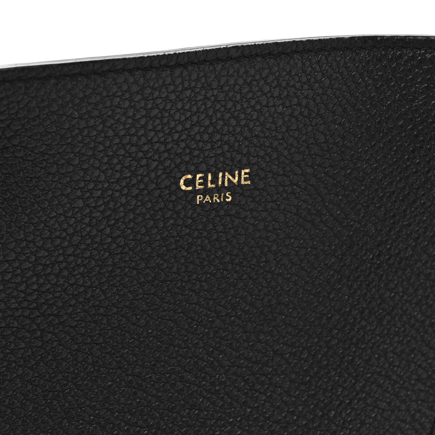 Celine Soft Grained Calfskin Small Belt Cabas Phantom Black 7 of 12
