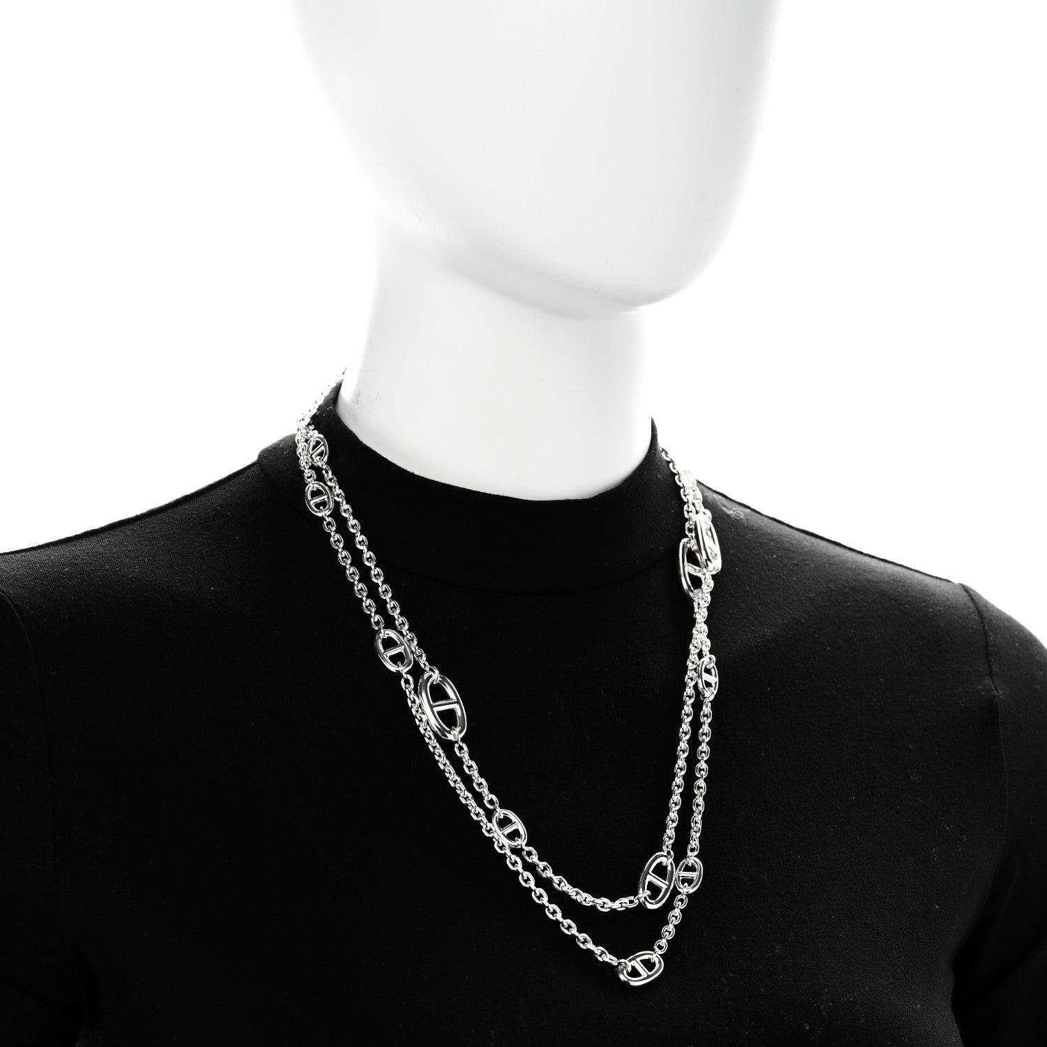 Hermes Sterling Silver Farandole Necklace 120 2 of 6
