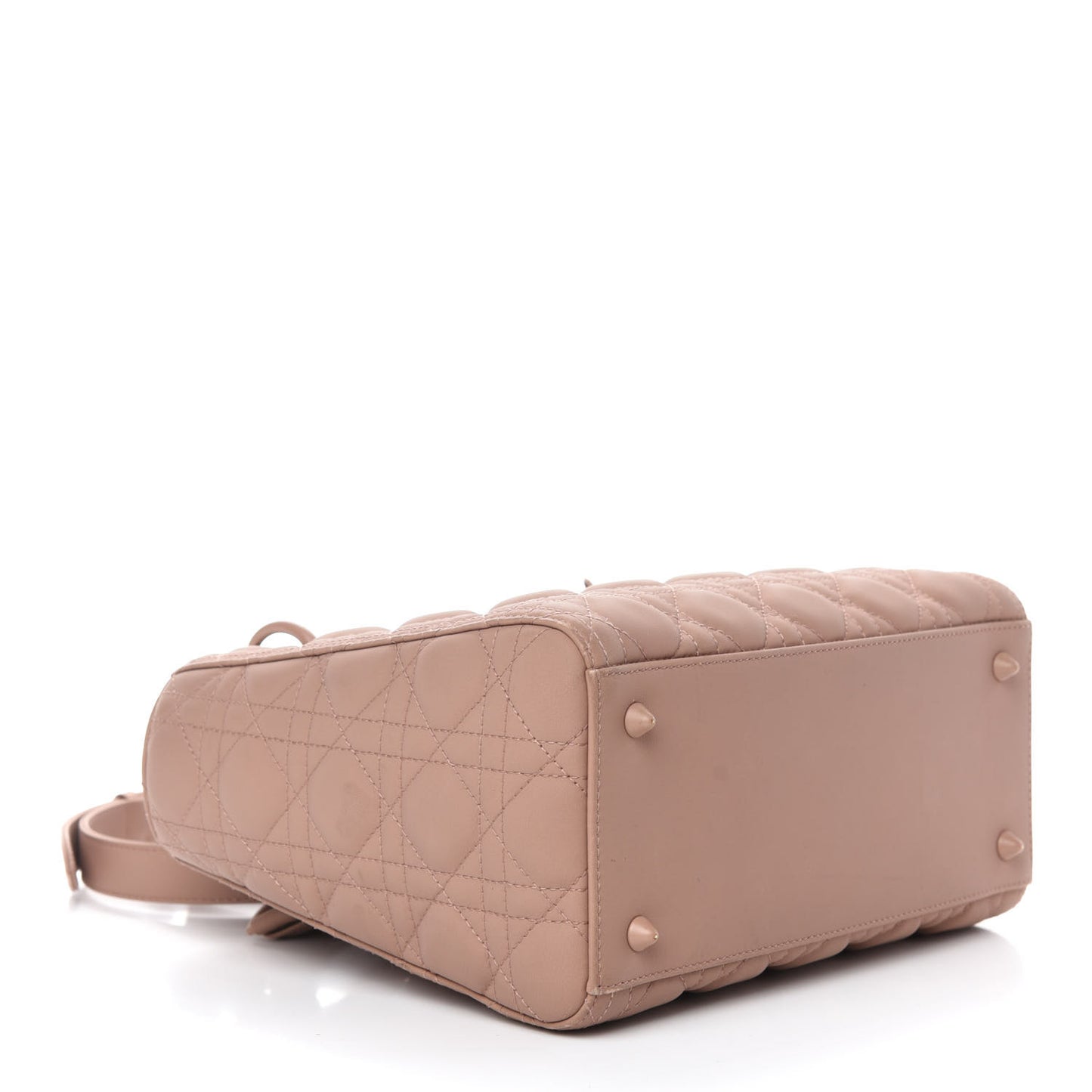 Ultra Matte Calfskin Cannage Medium Lady Dior Beige