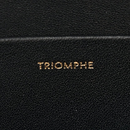 Celine Shiny Calfskin Medium Triomphe Black 7 of 14