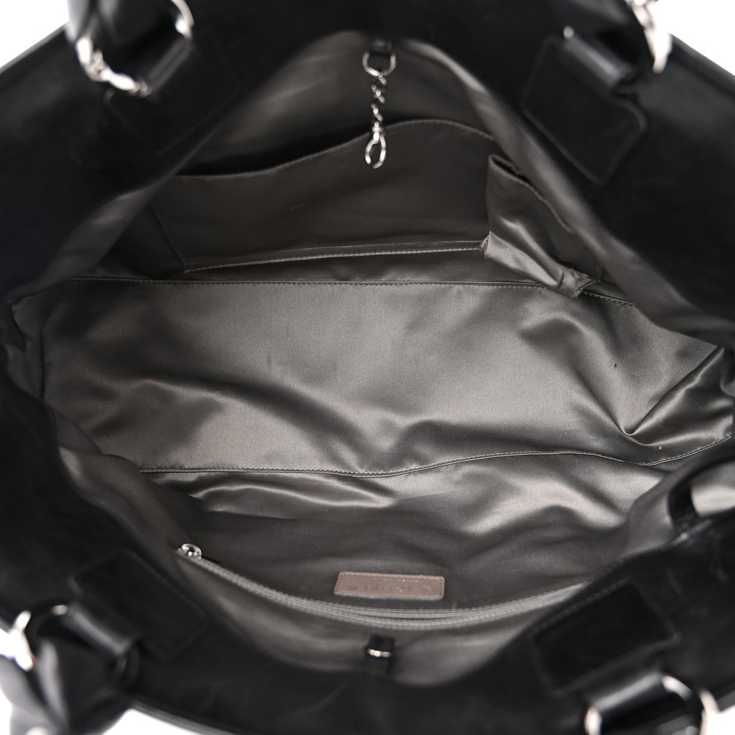 Chanel Lambskin East West Soho Shopper Black 5 of 15