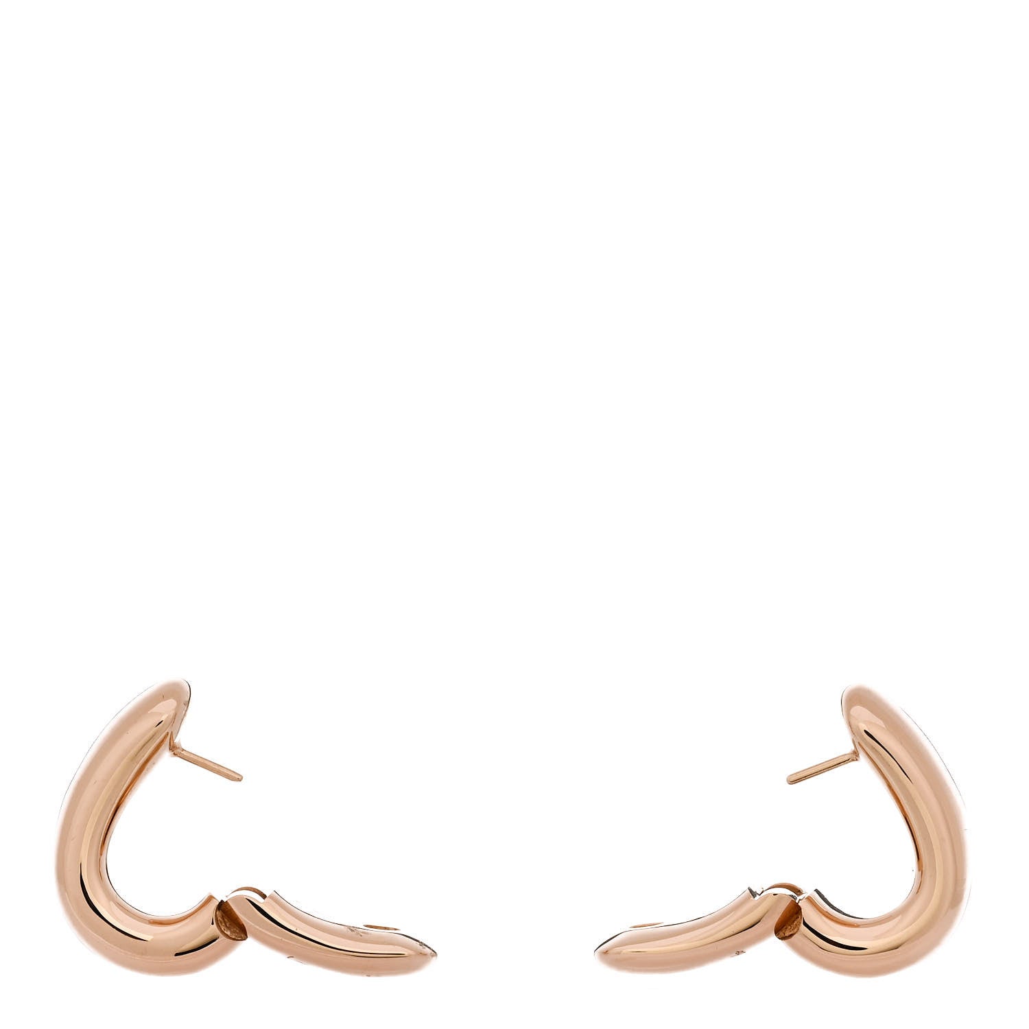 Pomellato 18K Rose Gold Iconica Hoop Earrings 3 of 4