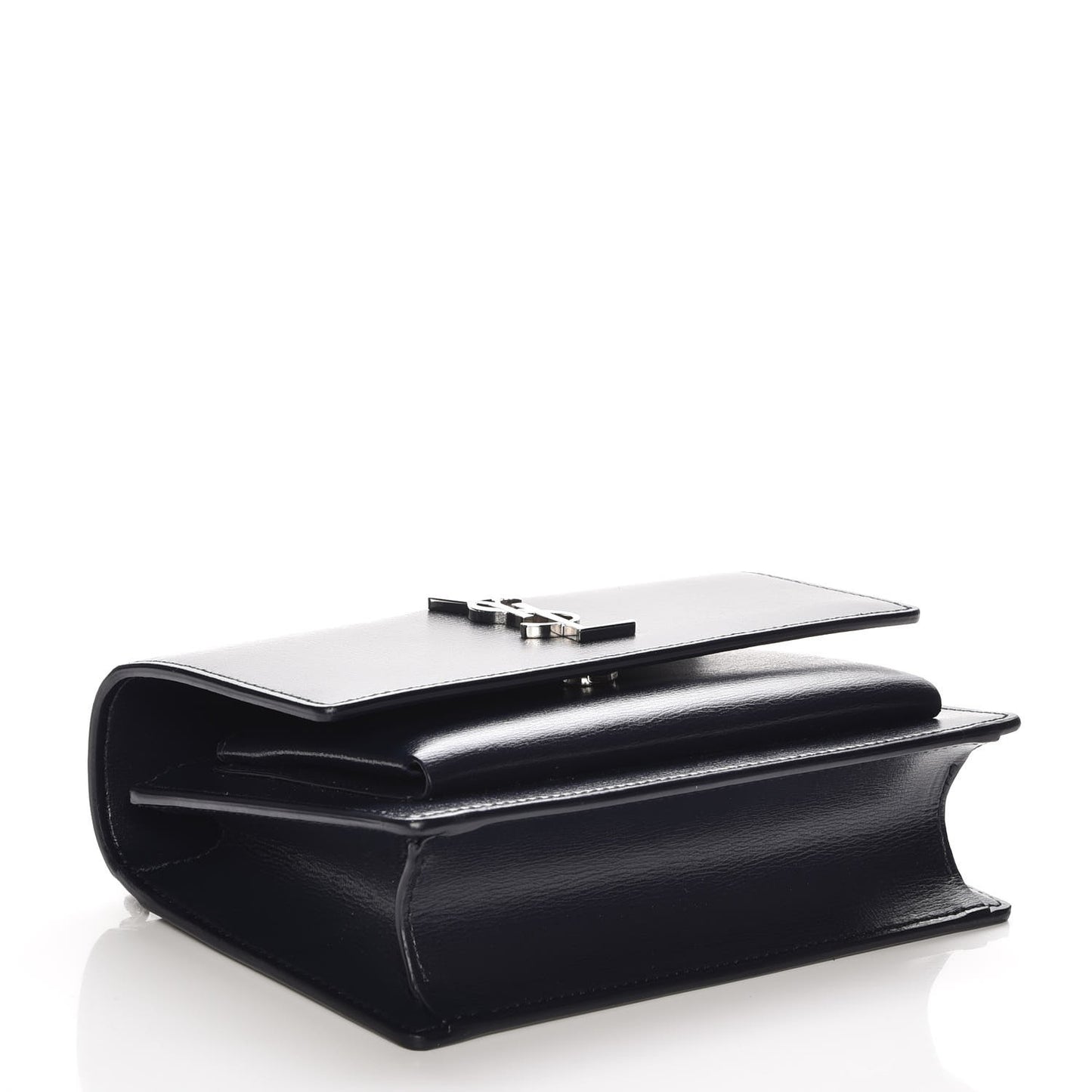 Calfskin Monogram Sunset Chain Wallet Navy