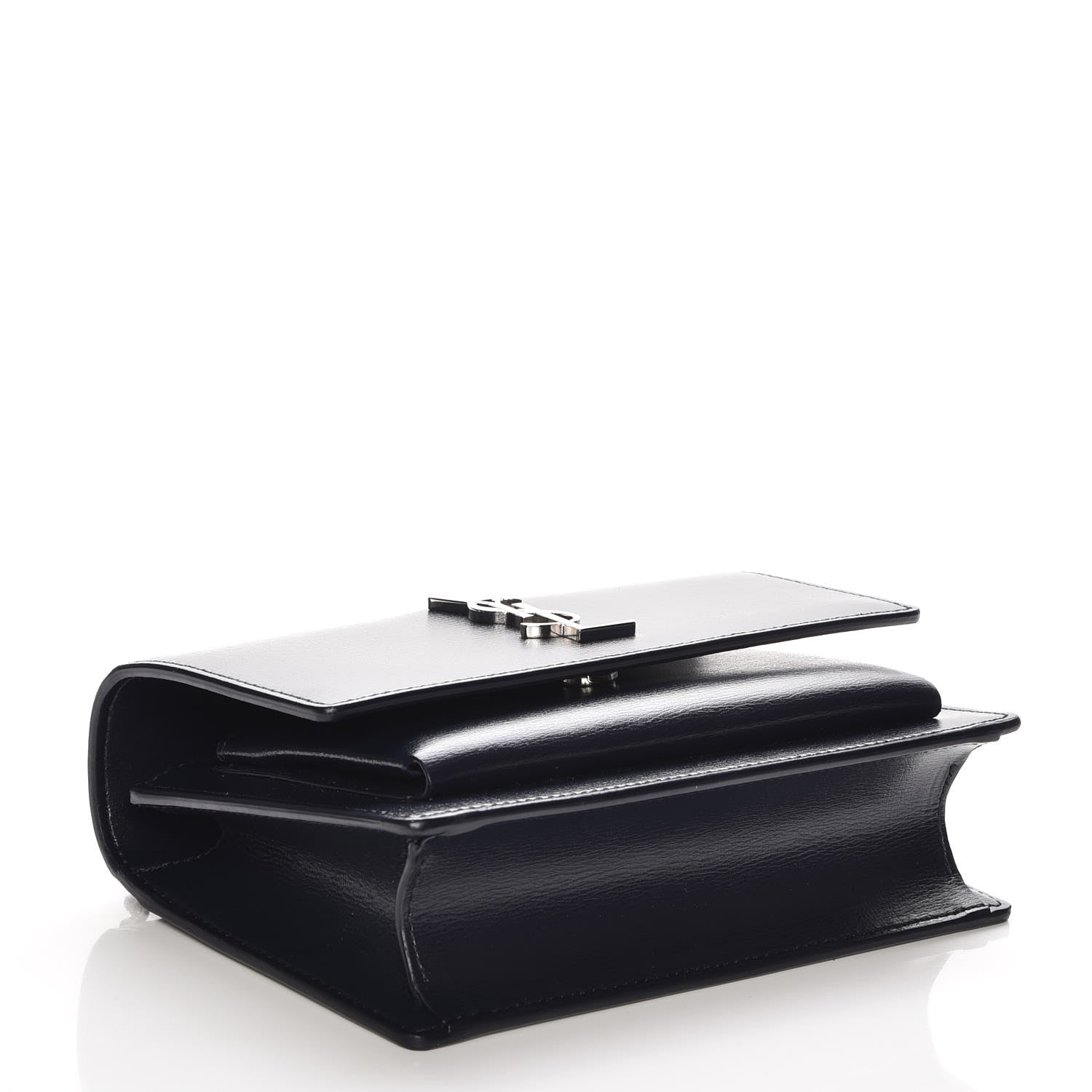 Saint Laurent Calfskin Monogram Sunset Chain Wallet Navy 4 of 8