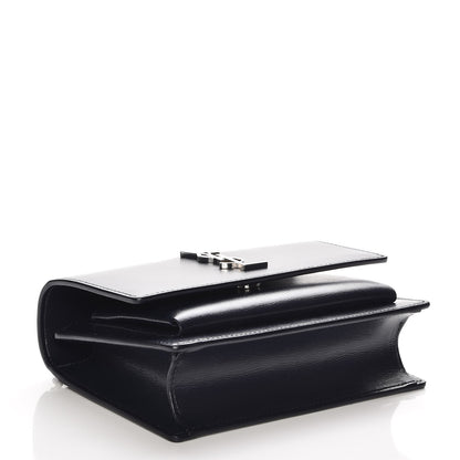 Saint Laurent Calfskin Monogram Sunset Chain Wallet Navy 4 of 8