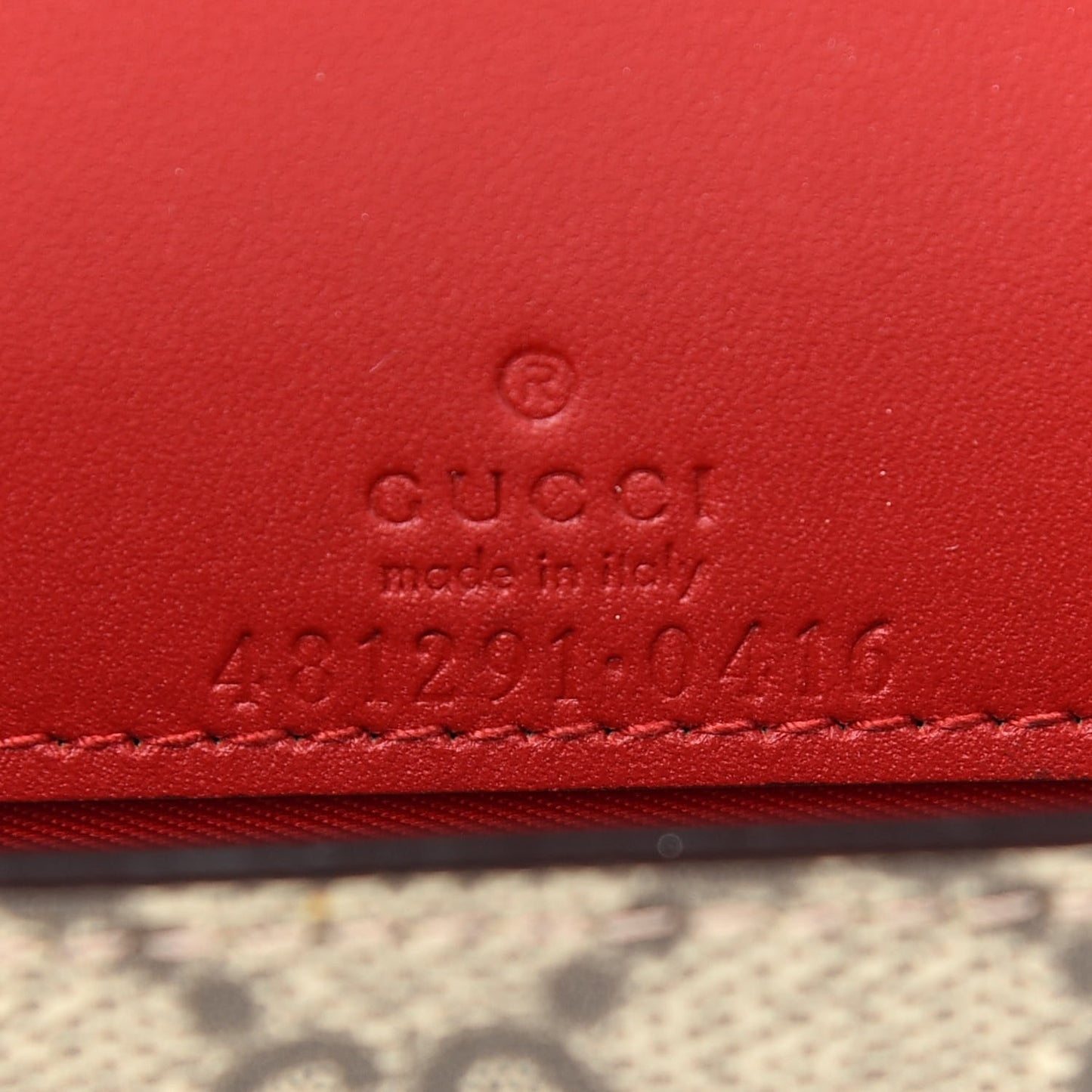 GG Supreme Monogram Mini Cherry Chain Bag