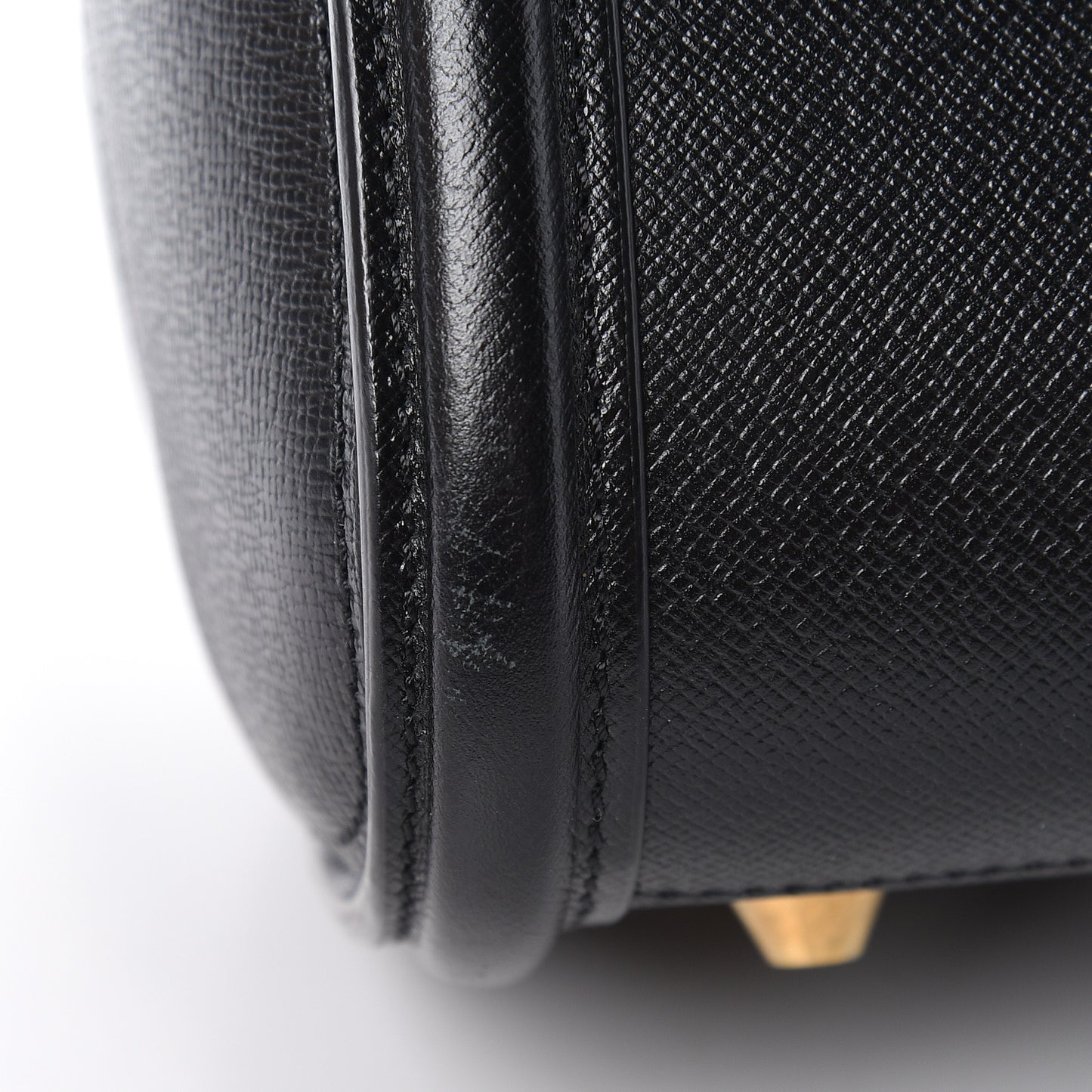 Grained Calfskin Large Heroine Black