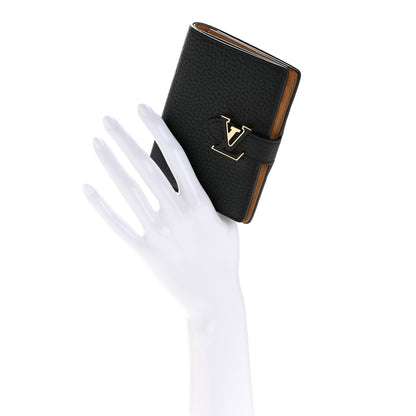 Louis Vuitton Taurillon Capucines Vertical Card Holder Black Black 2 of 9