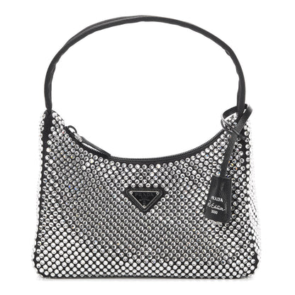 Prada Satin Crystal Mini Re-Edition 2000 Bag Cristal 1 of 11