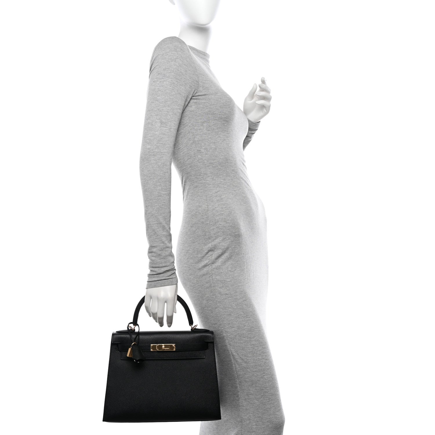 Hermes Epsom Kelly Sellier 28 Black 3 of 11