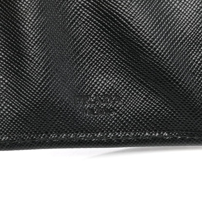 Prada Saffiano Metal Bi-Fold Wallet Black 5 of 6