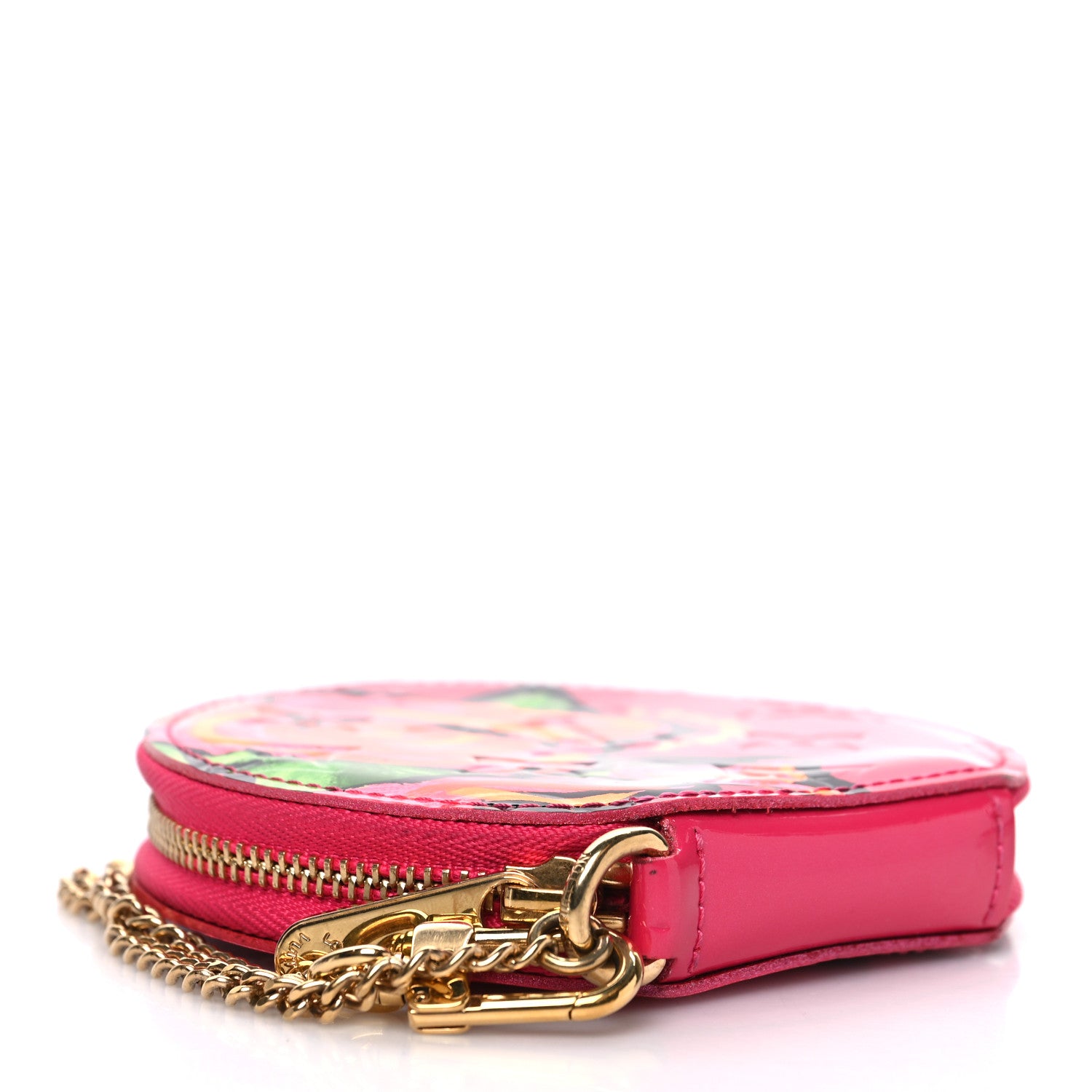 Louis Vuitton Vernis Roses Chapeau Coin Purse Rose Pop 4 of 6