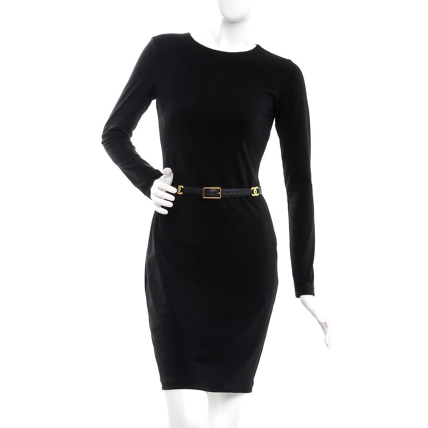 Chanel Lambskin CC Belt 65 26 Black 2 of 6
