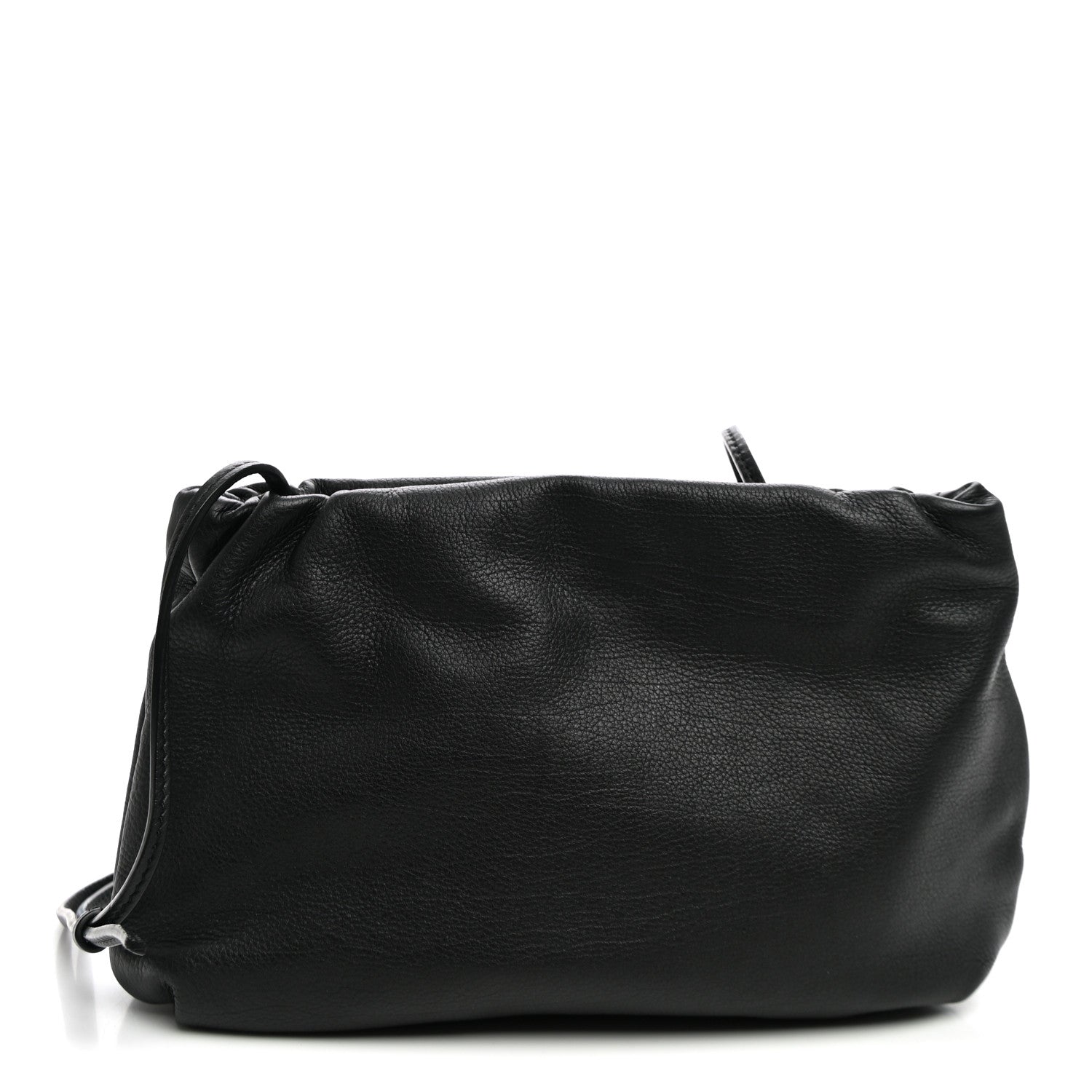 The Row Grained Calfskin Bourse Clutch Black 1 of 9