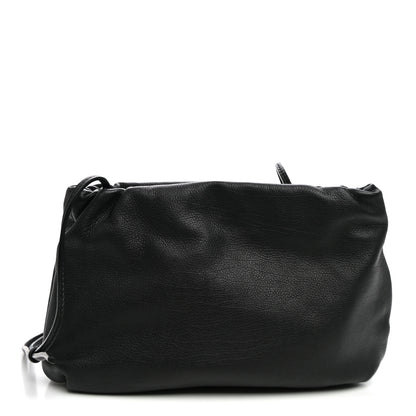 The Row Grained Calfskin Bourse Clutch Black 1 of 9