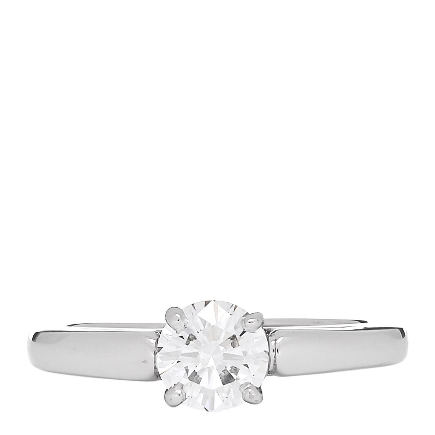 Platinum Diamond .51ct Griffe Solitaire Engagement Ring 48 4.5