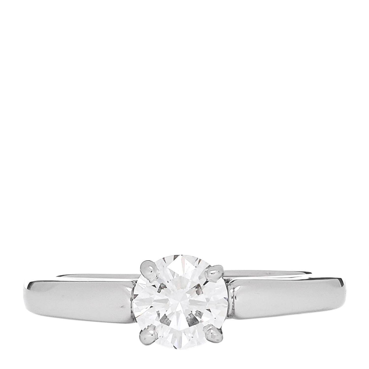 Bulgari Platinum Diamond .51ct Griffe Solitaire Engagement Ring 48 4.5 1 of 7