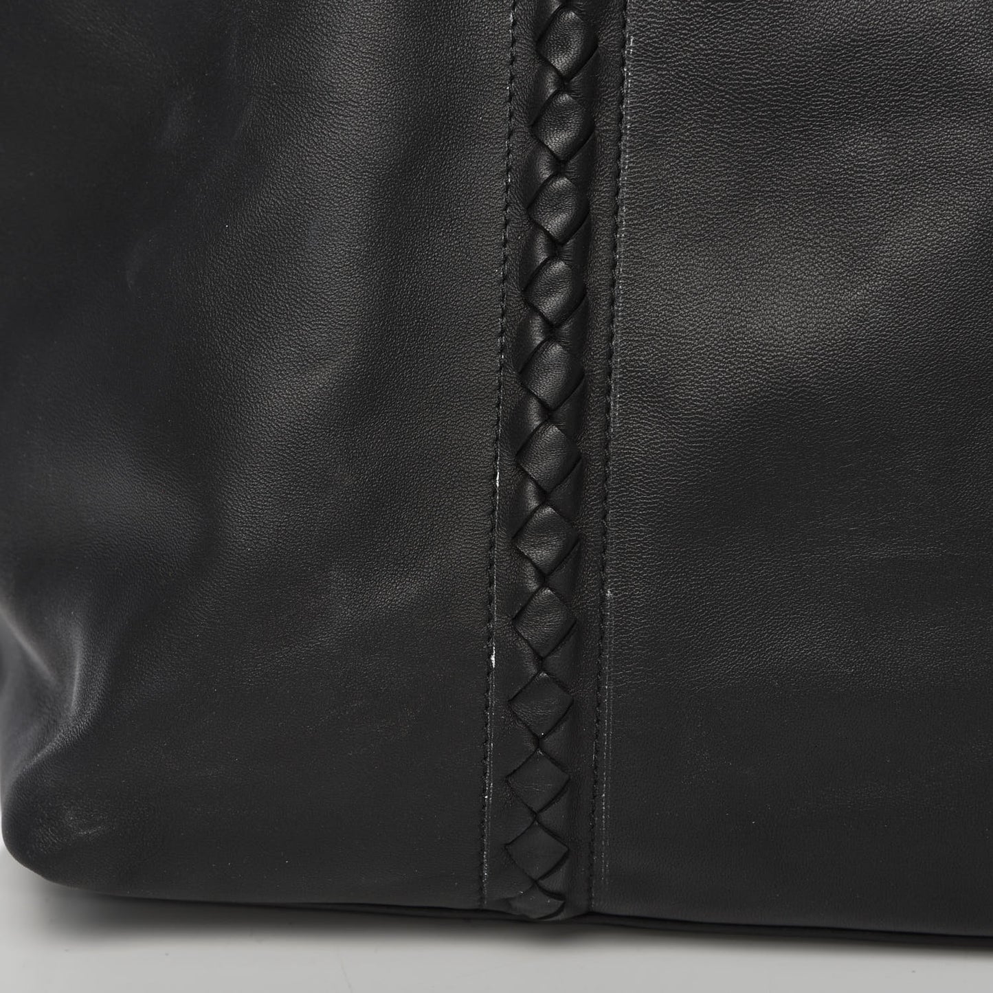 Nappa Nylon Medium Reversible Butterfly Shoulder Bag Black Cement