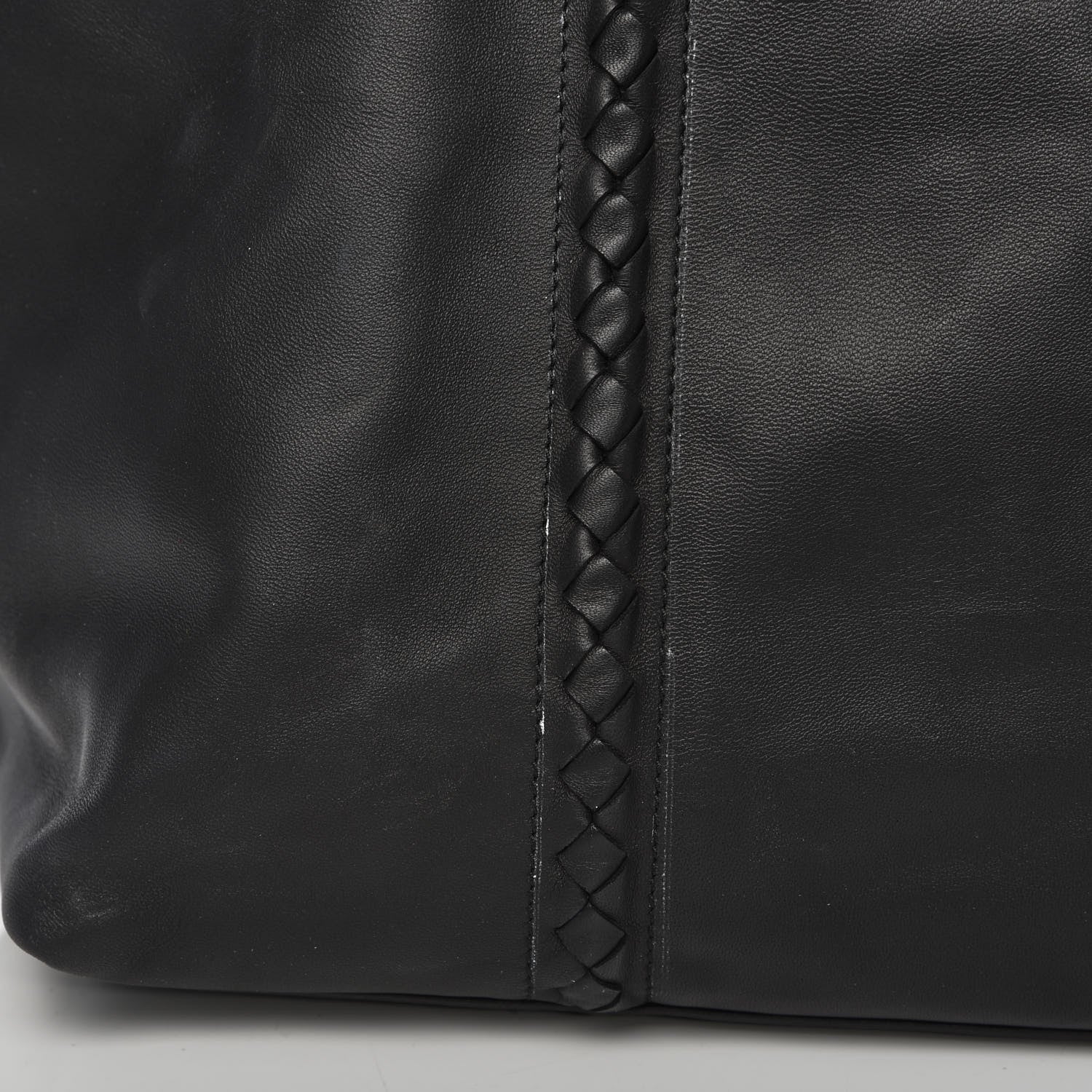Bottega Veneta Nappa Nylon Medium Reversible Butterfly Shoulder Bag Black Cement 11 of 18