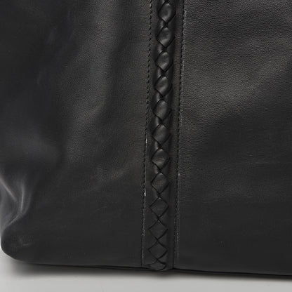 Bottega Veneta Nappa Nylon Medium Reversible Butterfly Shoulder Bag Black Cement 11 of 18