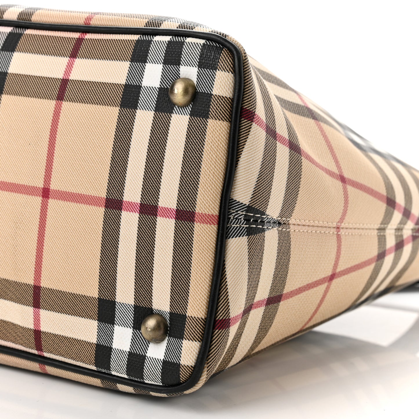 House Check Tote Black