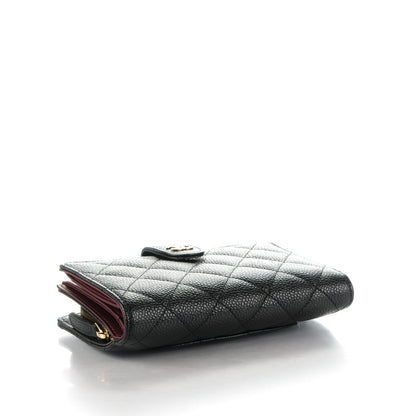 Chanel Caviar Quilted Zipped Pocket Wallet Black 4 of 8