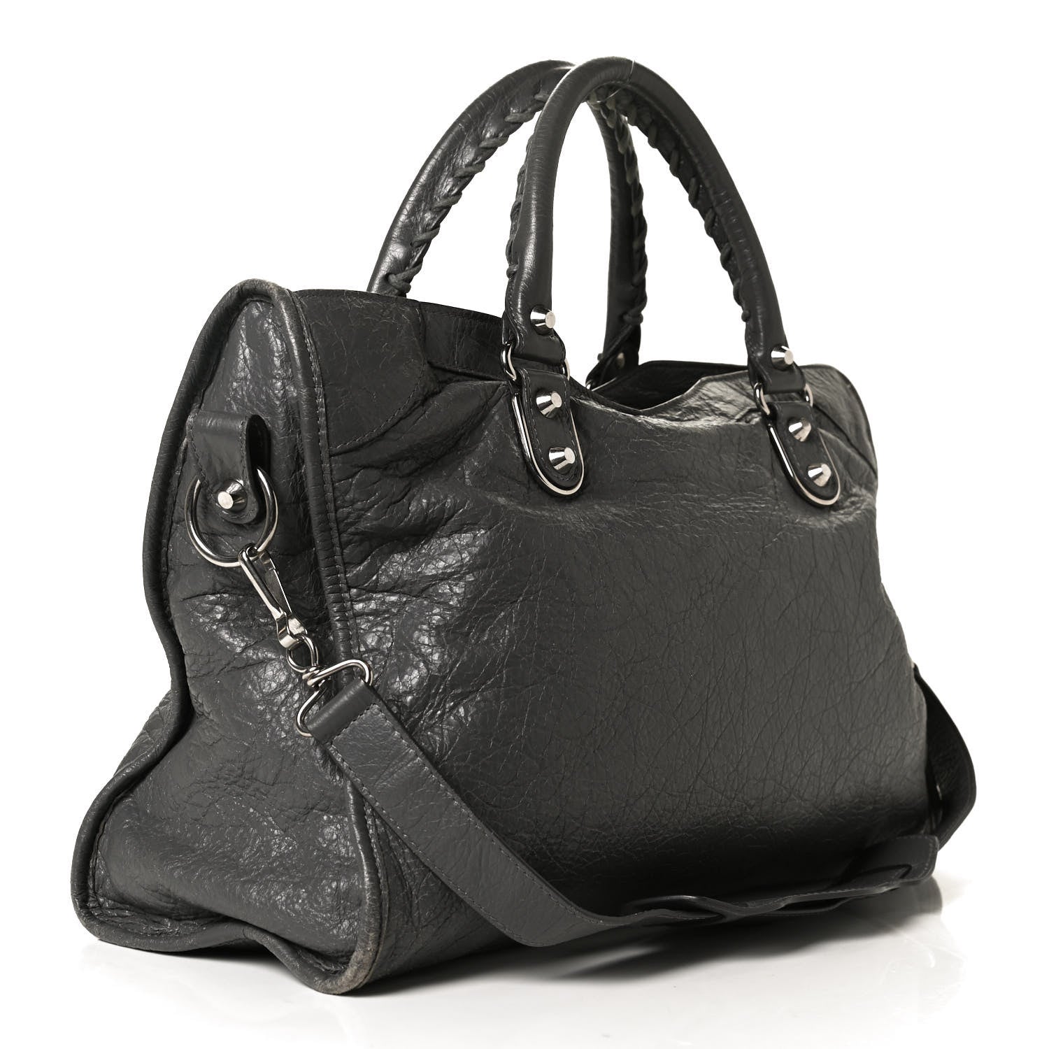 Balenciaga Agneau Silver Metallic Edge Hardware City Gris Cendre 2 of 12