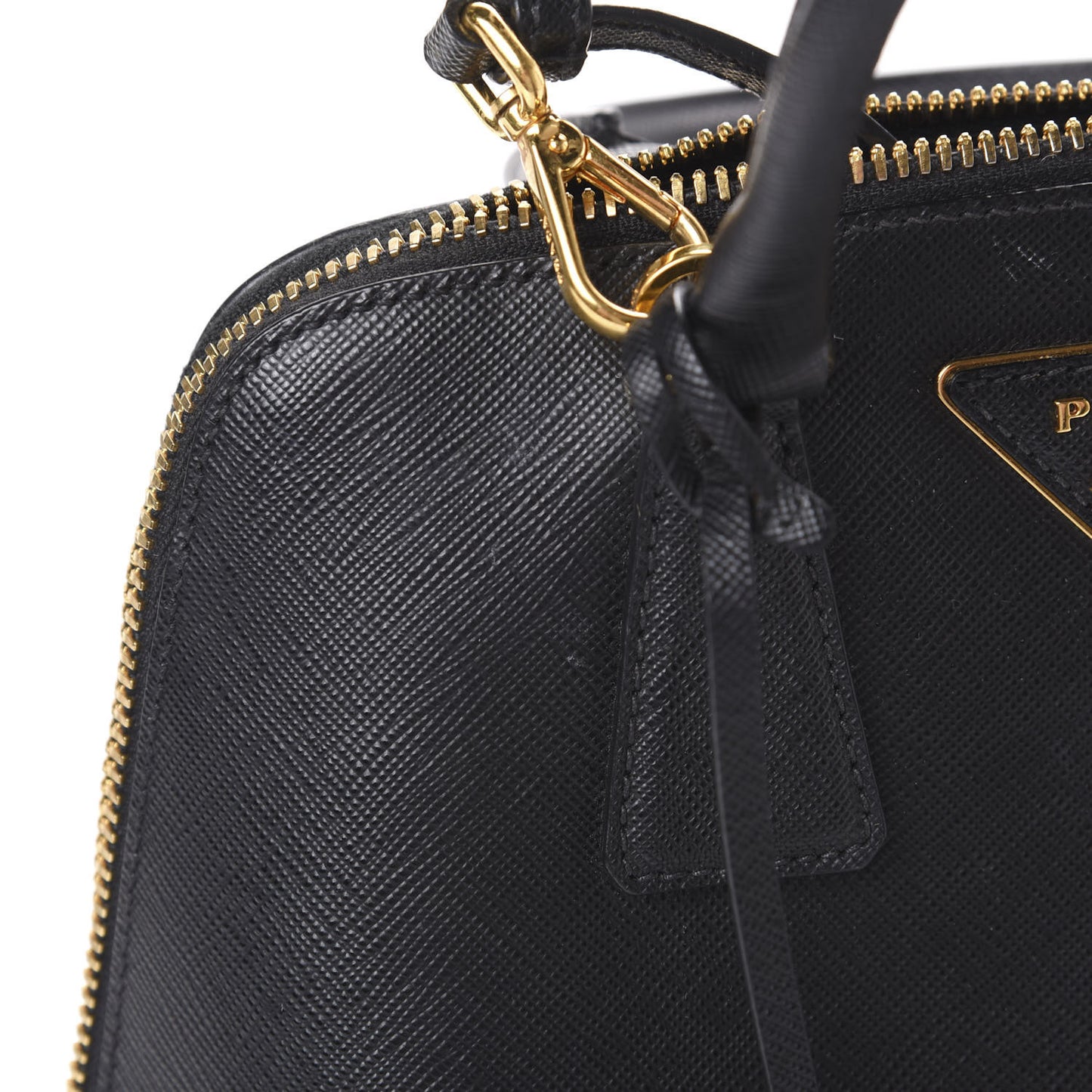 Saffiano Lux Small Promenade Tote Black