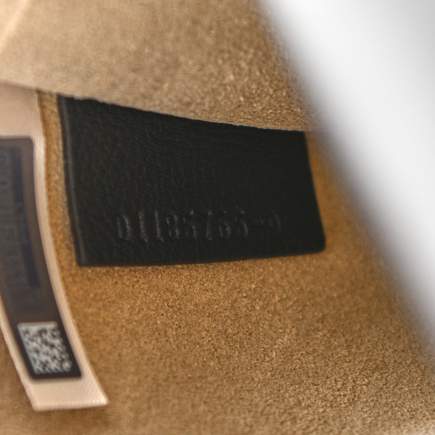 Calfskin Suede Small Nile Bracelet Bag Black