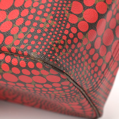 Louis Vuitton Monogram Kusama Waves Neverfull MM Red 12 of 17