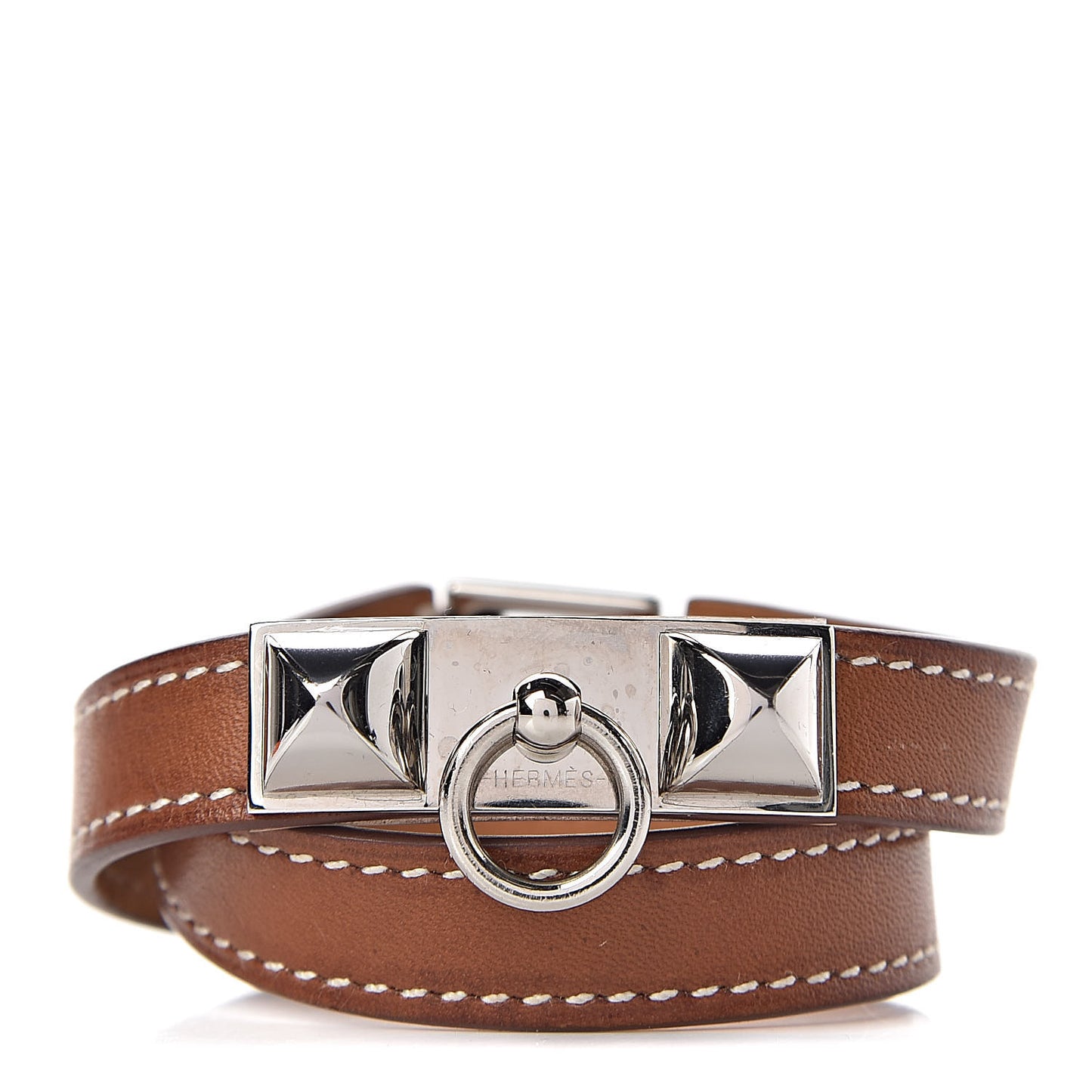 Barenia Rivale Double Tour Bracelet XS Fauve