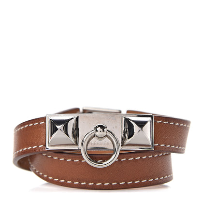 Hermes Barenia Rivale Double Tour Bracelet XS Fauve 1 of 5