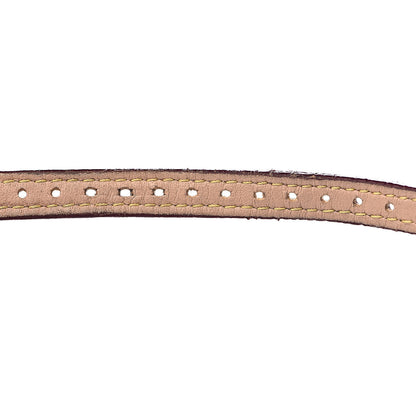 Louis Vuitton Stainless Steel Calfskin 28mm Tambour Triple Wrap Quartz Watch Champagne 7 of 11