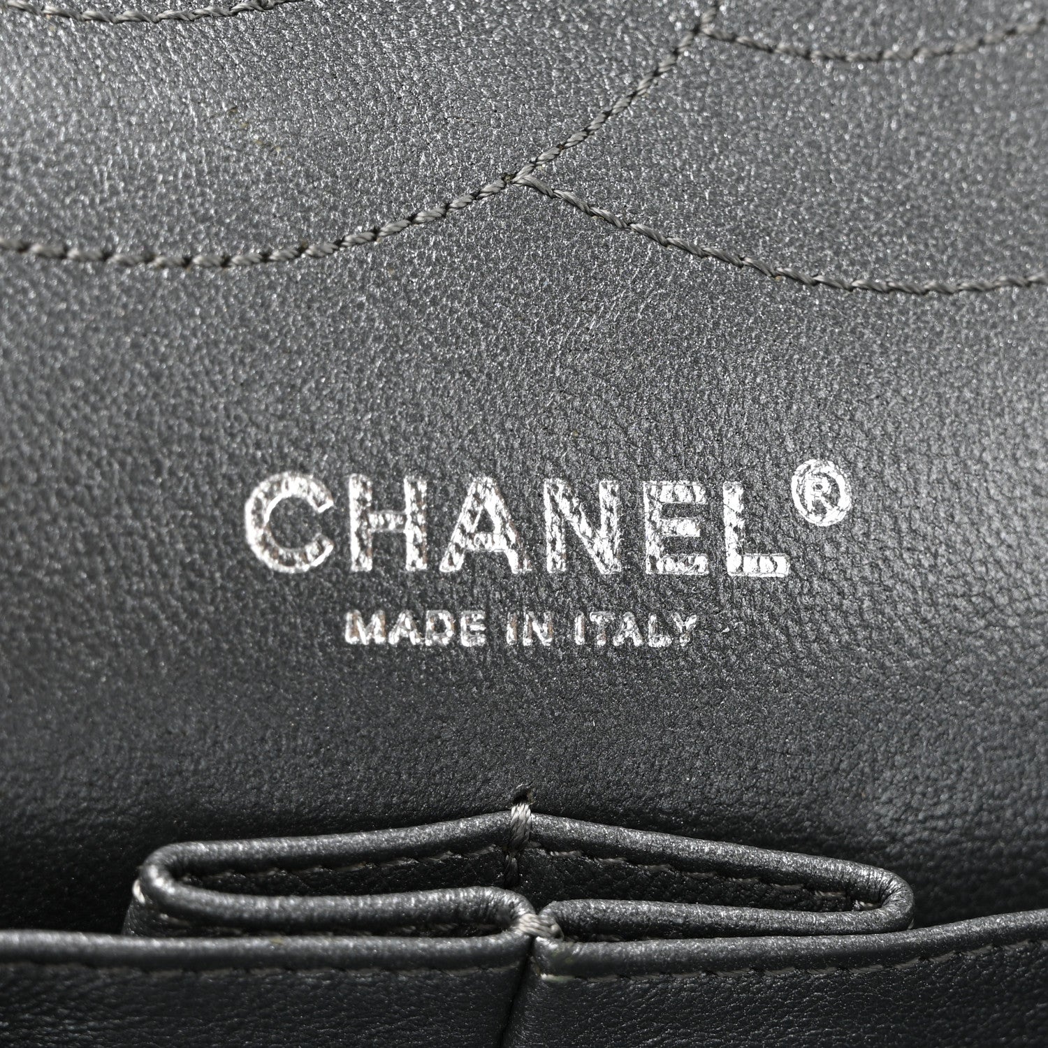 Chanel Metallic Aged Calfskin Quilted 2.55 Reissue 227 Flap Dark Silver 15 of 40