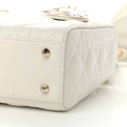 Christian Dior Lambskin Cannage Small My ABCDior Lady Dior White 10 of 10