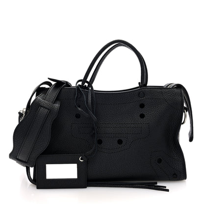 Balenciaga Veau Grana Perforated Blackout Hardware S City Black 3 of 11