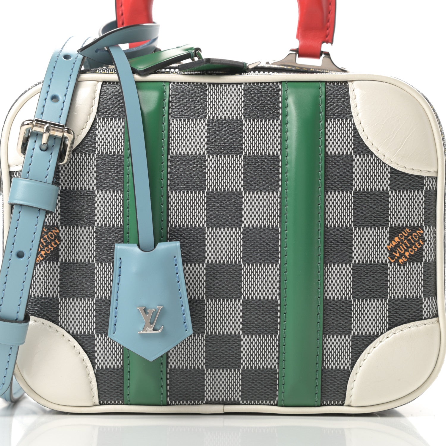 Louis Vuitton Damier Valisette BB Black White 8 of 13