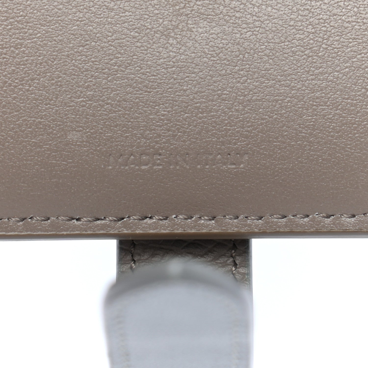 Celine Grained Calfskin Medium Multifunction Strap Wallet Pebble Mineral 9 of 10