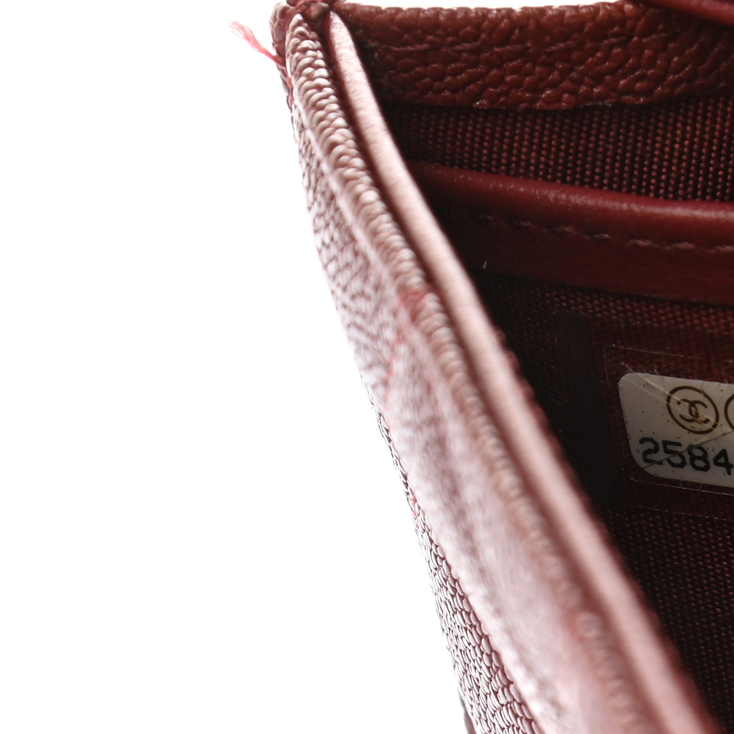 Caviar Quilted Boy Flap Wallet Red