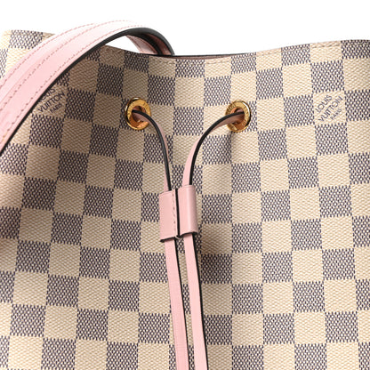 Louis Vuitton Damier Azur Neonoe MM Eau De Rose 8 of 10