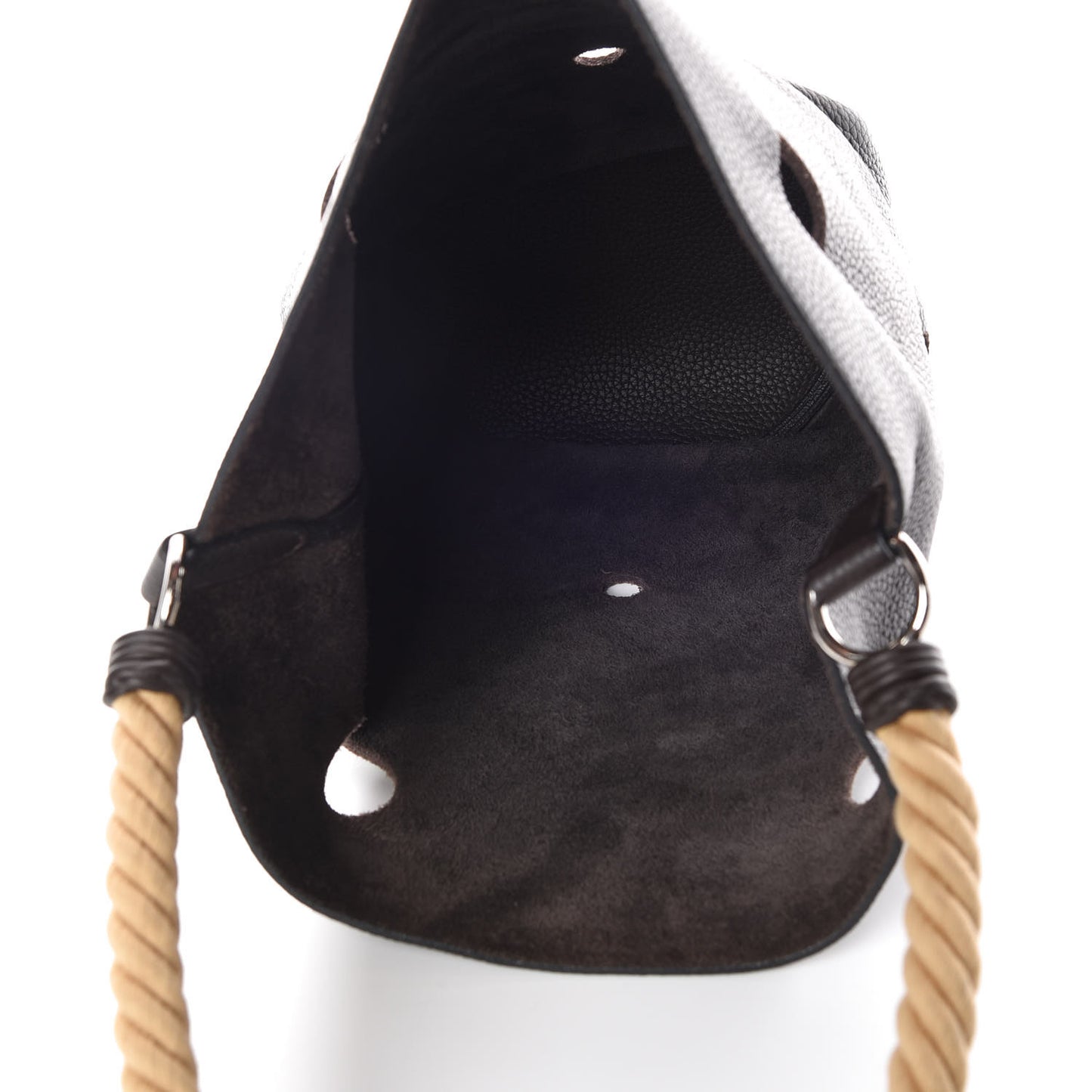 Taurillon Clemence Mangeoire Rope Bag Chocolate