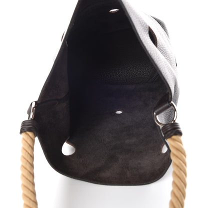 Hermes Taurillon Clemence Mangeoire Rope Bag Chocolate 7 of 9