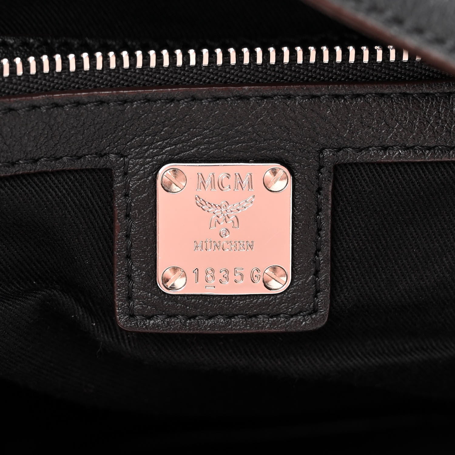 MCM Calfskin Ottomar Monogram Large Klara Hobo Black 6 of 11