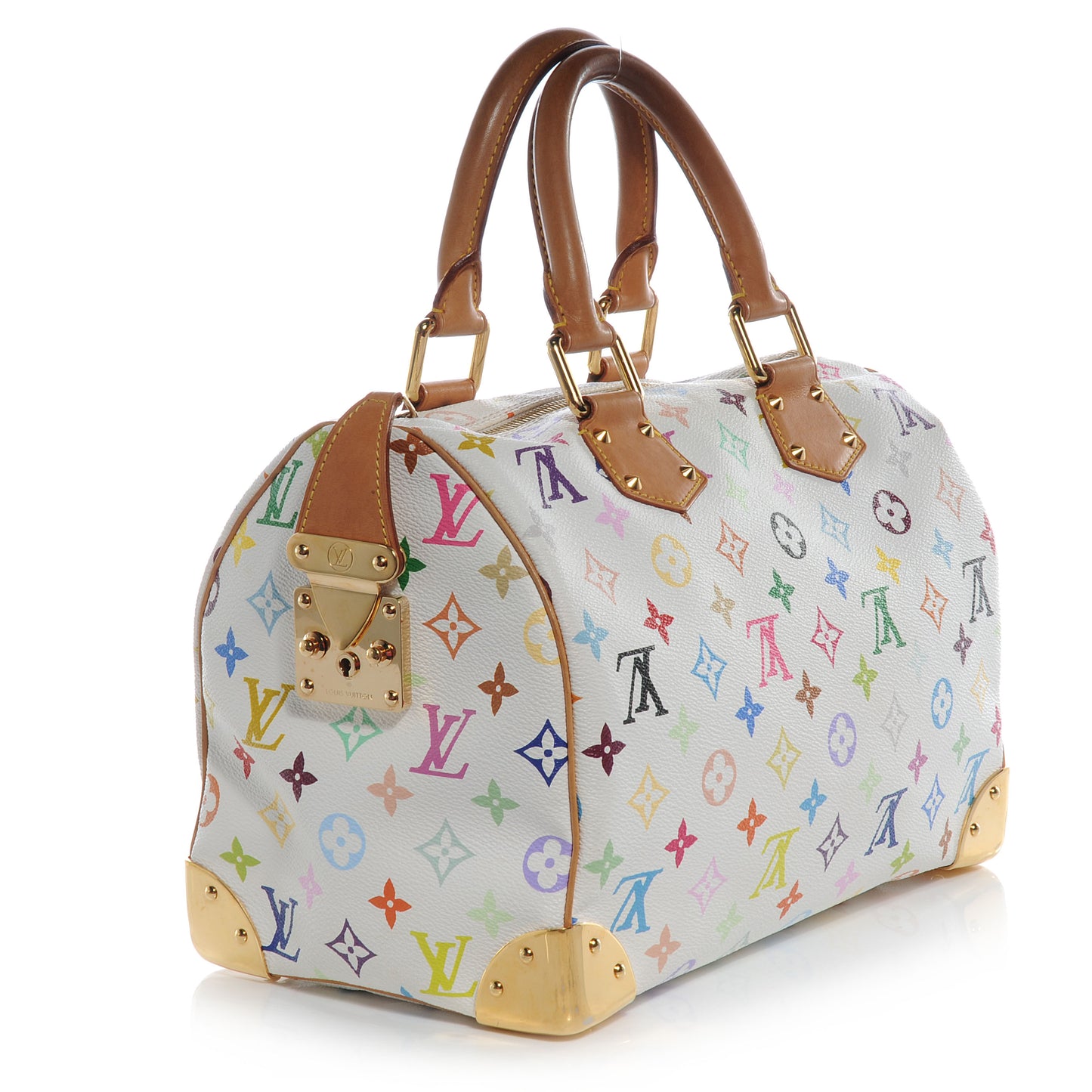 Monogram Multicolor Speedy 30 White