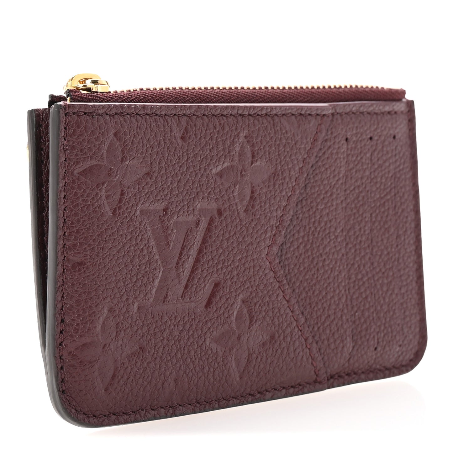 Empreinte Monogram Zipped Romy Card Holder Flamme