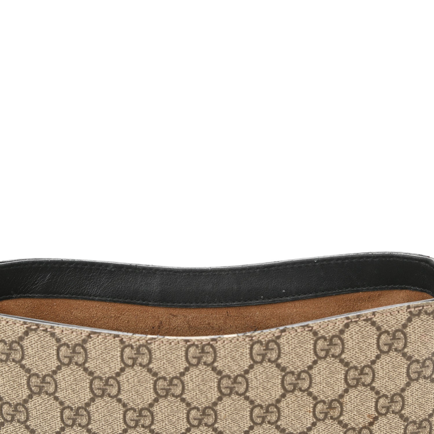 Gucci GG Supreme Monogram Web Medium Padlock Messenger Shoulder Bag Black 13 of 13
