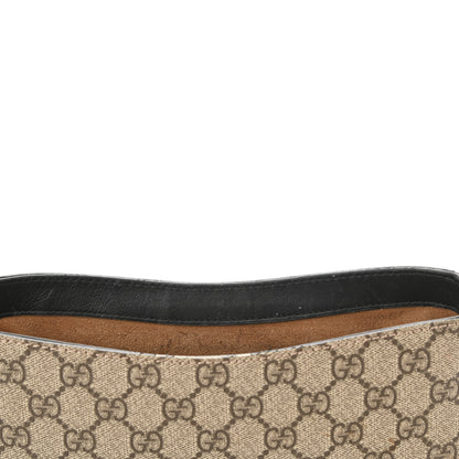Gucci GG Supreme Monogram Web Medium Padlock Messenger Shoulder Bag Black 13 of 13