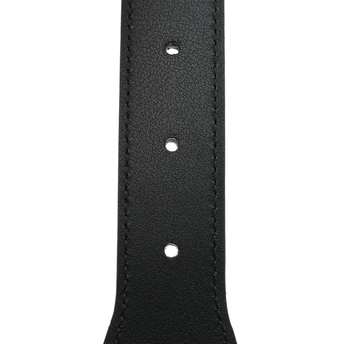 Efesto Leather Horsebit 25mm Belt 85 34 Black