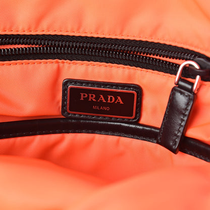 Prada Nylon Tessuto Sling Backpack Navy Orange 6 of 9