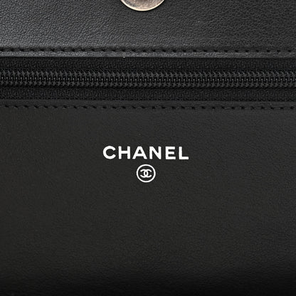 Chanel Caviar Quilted Boy Wallet On Chain WOC Black 6 of 12
